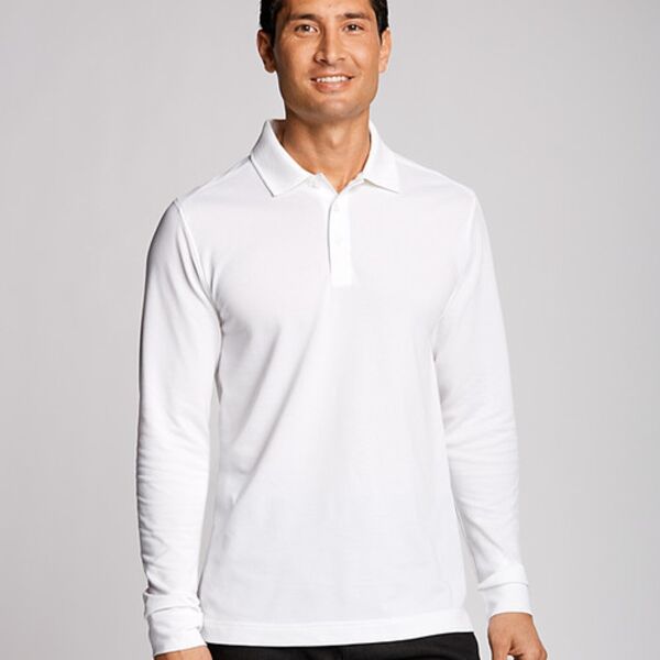 Cutter & Buck Advantage Tri-Blend Pique Mens Big and Tall Long Sleeve Polo Thumbnail