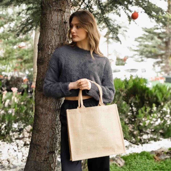 Market Jute Burlap Bag Thumbnail